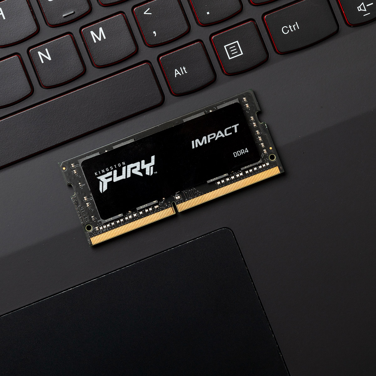 Memria RAM SO-DIMM Kingston Fury Impact 16GB (1x16GB) DDR4-2666MHz 2R CL15 3
